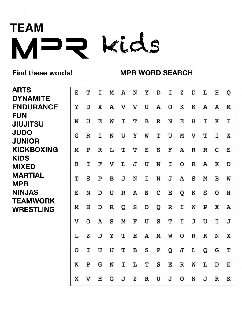 MPR Word Search